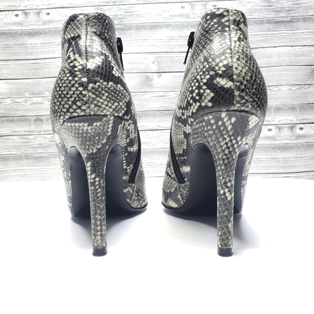 Colin Stuart Leather "Python" Stiletto Booties Si… - image 5